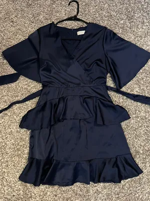 Altar'd State Navy Blue Dress thumbnail 3