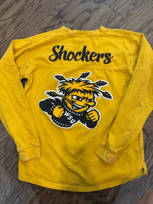 Pressbox Yellow Long-Sleeve Crewneck with WSU Graphic thumbnail 4