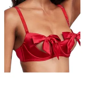 Victoria's Secret small Dream Angels bow cutout balconette bra BC 3189 thumbnail 2