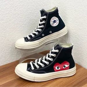 CONVERSE X Comme des Garçons PLAY High Top Chuck 70 Unisex Sneakers Women’s 7 thumbnail 1