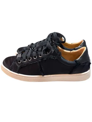 UGG Milo Spill Seam Satin Sneakers Black Women’s Size 8 thumbnail 3