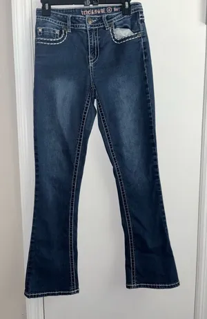 Rebel & Soul blue bootcut jeans size 6 Y2K thumbnail 1