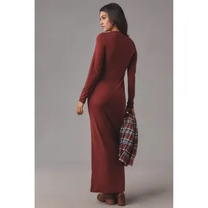 NWT Reformation‎ Tommie Knit Maxi Dress Chianti Sz Medium $198 thumbnail 2