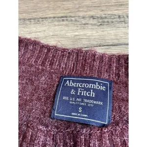 Womens Abercrombie and Fitch acrylic long line pocket long sleeve sweater size S thumbnail 2