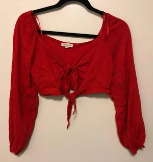 Cotton Candy LA Red Double Tie Top thumbnail 1