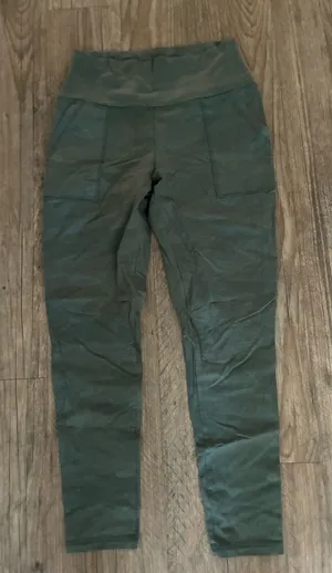 Aerie High-Waist Olive Green Jogger Leggings thumbnail 1