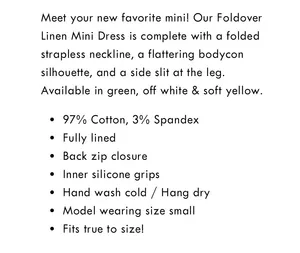 Mabel On My Mind Strapless Foldover Mini Dress Sz M thumbnail 3