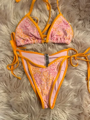 Frankies Bikinis x Victoria's Secret neon floral swimsuit set thumbnail 1