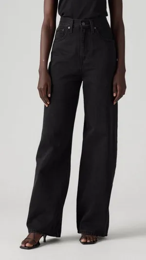 Levi’s Women’s High Rise Cinch Baggy Jeans - Black Wash Size 28 X 31 NWT thumbnail 1