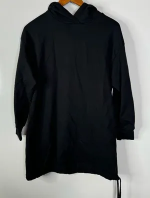 Asos Black Sweatshirt Tunic Dress Size‎ 6 thumbnail 1