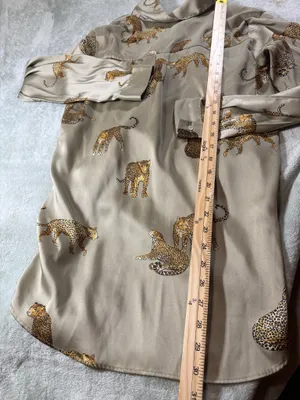 ZARA Silk Button Down Satin Blouse size S thumbnail 6