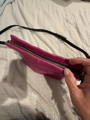 Kate Spade New York Hot Pink Leather Crossbody Bag with Floral Lining thumbnail 4