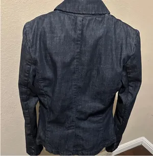 Size S Cotton denim blazer, Pilcro and the Letterpress for Anthropologie thumbnail 6