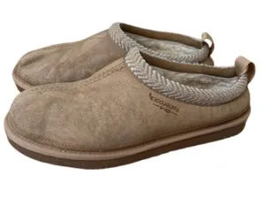 Koolaburra By UGG Burree Suede Slippers Sz 10 Cozy Comfort Loafers Neutral thumbnail 1