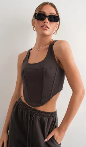 Isabelle’s Cabinet Pretty Garbage Cropped Corset & Jogger Set thumbnail 4