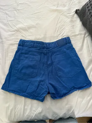 Zara Cobalt Button-Front Skort with Side Pockets Size Small thumbnail 3