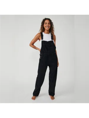 Free People Ziggy Corduroy Overalls Sz S thumbnail 2