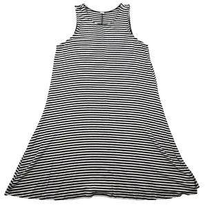 Old Navy Women's Large Black White Stripe Tank Dress Casual Sleeveless Swing thumbnail 1