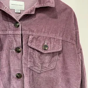American Eagle Corduroy Cropped Jacket Mauve Button‎ Front Women’s Size XS thumbnail 7
