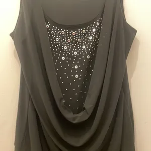 Hailey Kelly Fashion black tank top with silver studs Y2k fashion vintage thumbnail 5