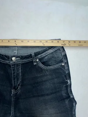 Flamingo Contrast Stitching Cactus Accent Jeans Dark Wash Size 12 thumbnail 7