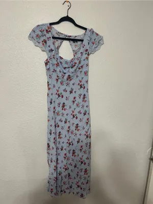 wild fable Light Blue Floral Maxi Dress thumbnail 2