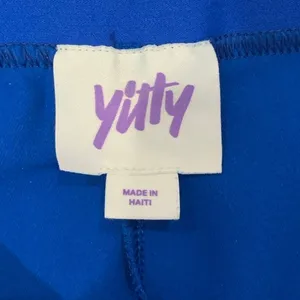YITTY by‎ Lizzo Royal Blue Biker Shorts High Waisted Activewear thumbnail 2
