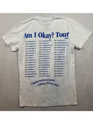 Megan Moroney Am I Ok? Tour 2025 Graphic T-Shirt Concert Tee Shirt Adult Small S thumbnail 2