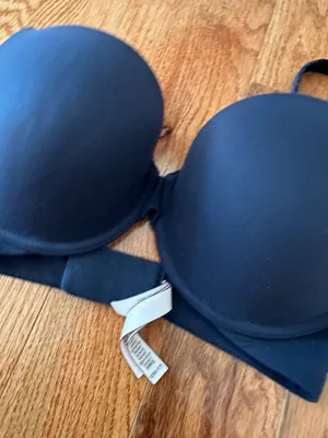 Victoria Sport Victoria's Secret Woman’s Push Up Bra Navy Padded Bra, Sz 32DD thumbnail 11