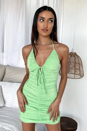 ThatsSoFetch Ruched Mini Dress thumbnail 4