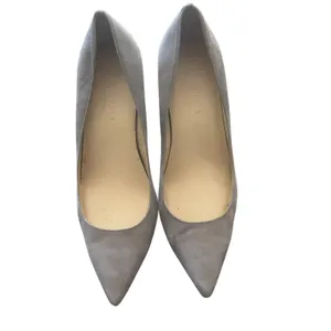 Talbots Women's Size 9‎ M Gray Leather Suede Pointed Toe 4.5 IN Heels thumbnail 2