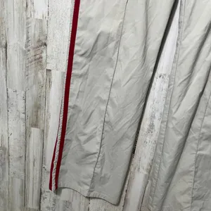 Vintage Y2k Express Cream Red Stripe Sweat Pants Wide Leg Womens Medium‎ thumbnail 2