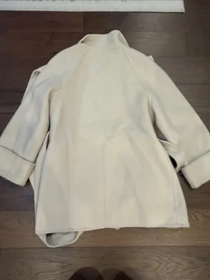 MOTF Cream Belted Trench Coat 3/4 Sleeve Size XS - C19-106 thumbnail 11
