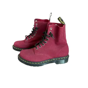 Dr Martens 1460 Pascal Combat Boots Red Cherry Glitter Womens Size 7 thumbnail 3