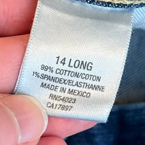 Old Navy Denim Stretch Ultra Low Waist bootcut Jeans Size 14 long thumbnail 8