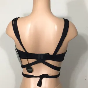 New. COCO REEF adjustable multi-way black Strappy bikini top. 32/34-C thumbnail 10