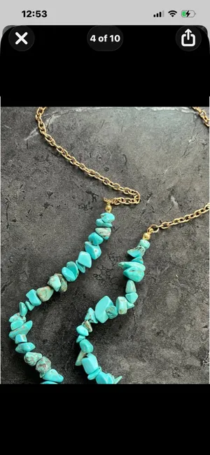 Anthropologie Zuni turquoise necklace thumbnail 4