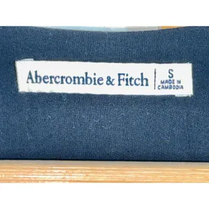 Abercrombie & Fitch Black Knit Tie Front V Neck Crop Top Black Womens Size Small thumbnail 3