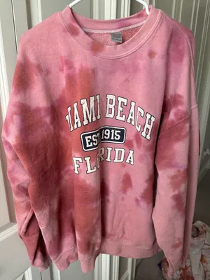 Miami Beach Crewneck Sweatshirt Pink Size XXL thumbnail 2