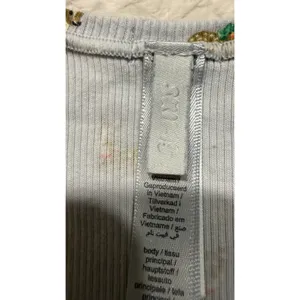 Skims Holiday Deer Ribbed Tank Top Light Blue Fawn Print Scoop Neck Womens M thumbnail 3