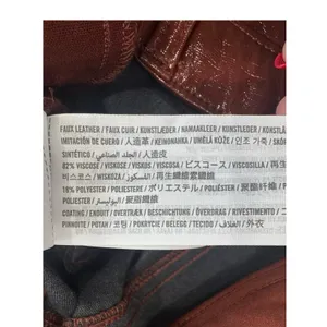Abercrombie 90s Straight Vegan Leather Pants Womens 4 Red Brown Ultra High Rise thumbnail 10