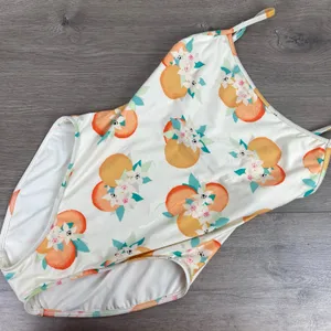 Kate Spade New York Cream Oranges Print One Piece Swimsuit Sz.M thumbnail 5