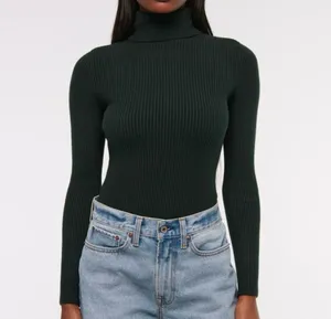 Abercrombie LuxeLoft green turtleneck NWT thumbnail 1
