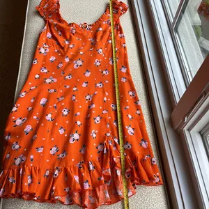 NWT Free People Orange Mini Dress with open back size S thumbnail 10