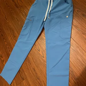 Womens  petite Blue FIGS scrub Pants thumbnail 1