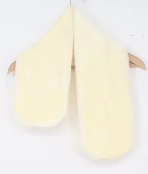 Unbranded Scarf Womens OS Pull-Through Faux Fur Cream Plush Excellent thumbnail 1
