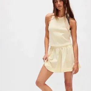 New Set! FREE PEOPLE free-est MILANI Skirt Sleeveless Top Size LARGE Ivory thumbnail 7