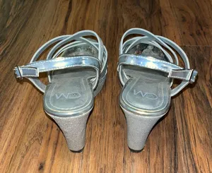 Chelsea Moreland sliver pageant/hoco/prom shoes thumbnail 2