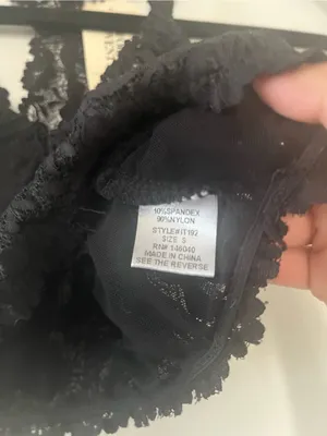 Forever 21 Black Floral Lace Halter Bralette Small Racerback Sheer Dainty thumbnail 4