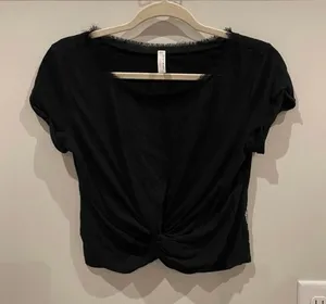 Free People Movement Cropped Top with Knot thumbnail 1